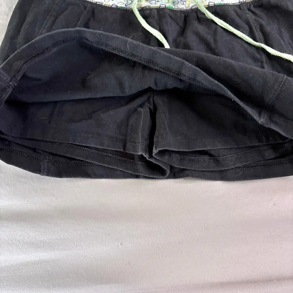 Y2K Girls Black Mini Skirt Large 10 12